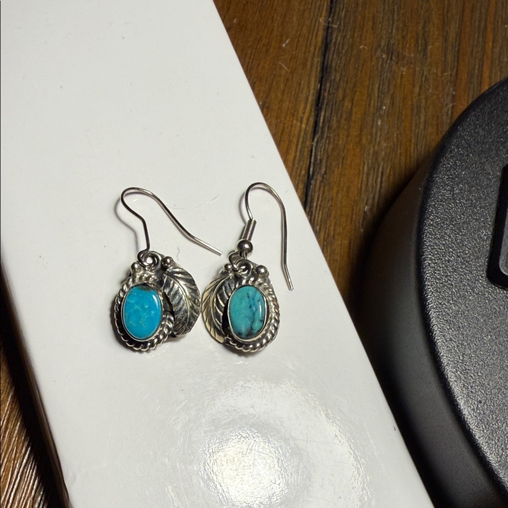 Silver and Turquoise Earrings